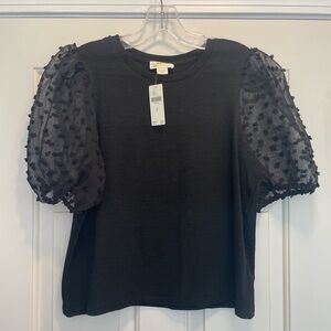 Anthropologie Maeve NWT Black Top Medium